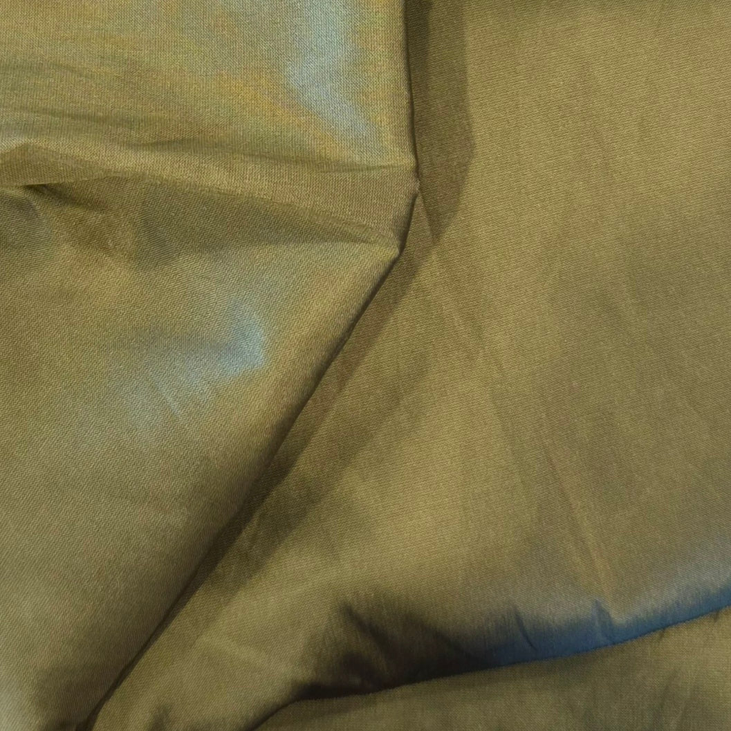 85cm olive green silk dupion