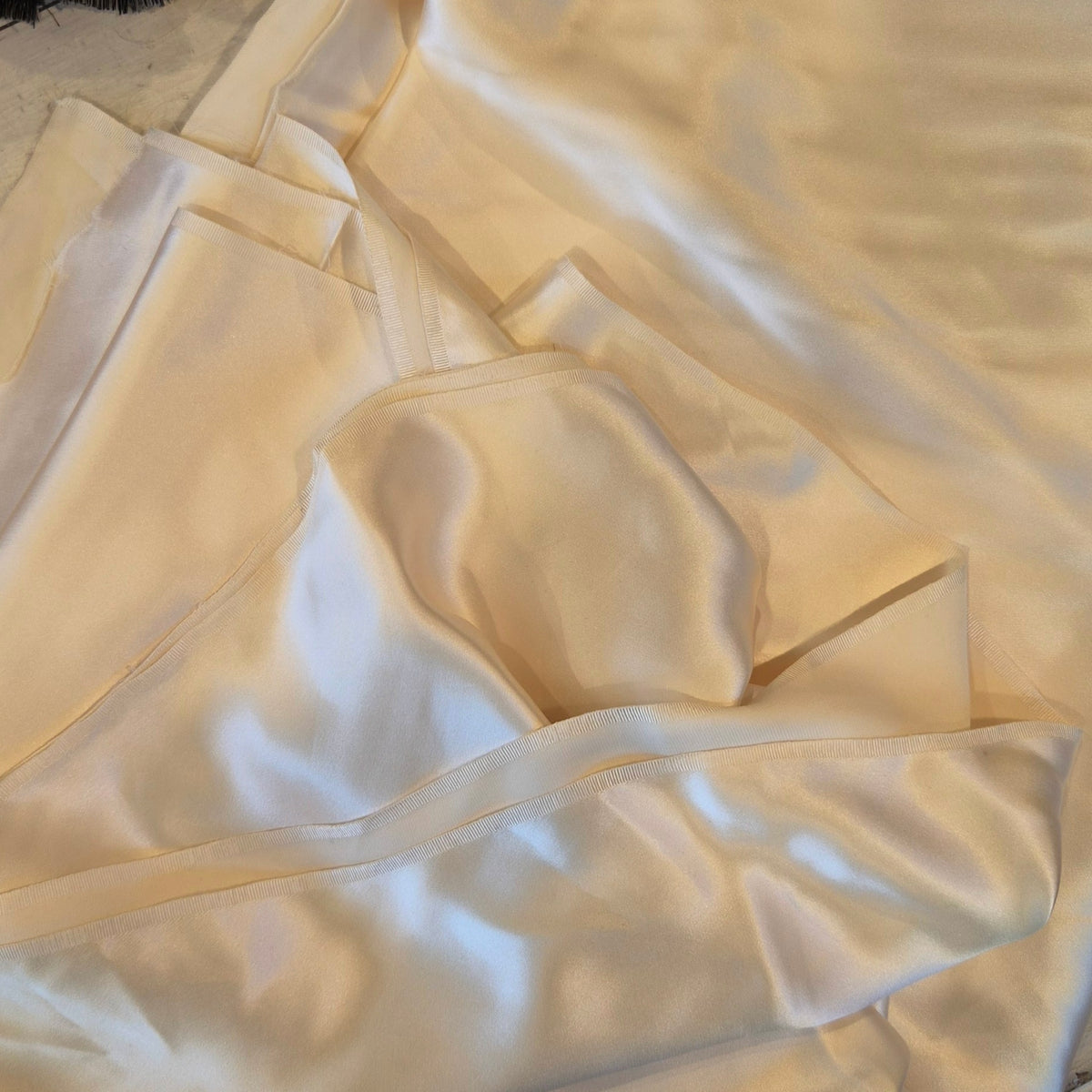 2.85m Palest blush silk satin