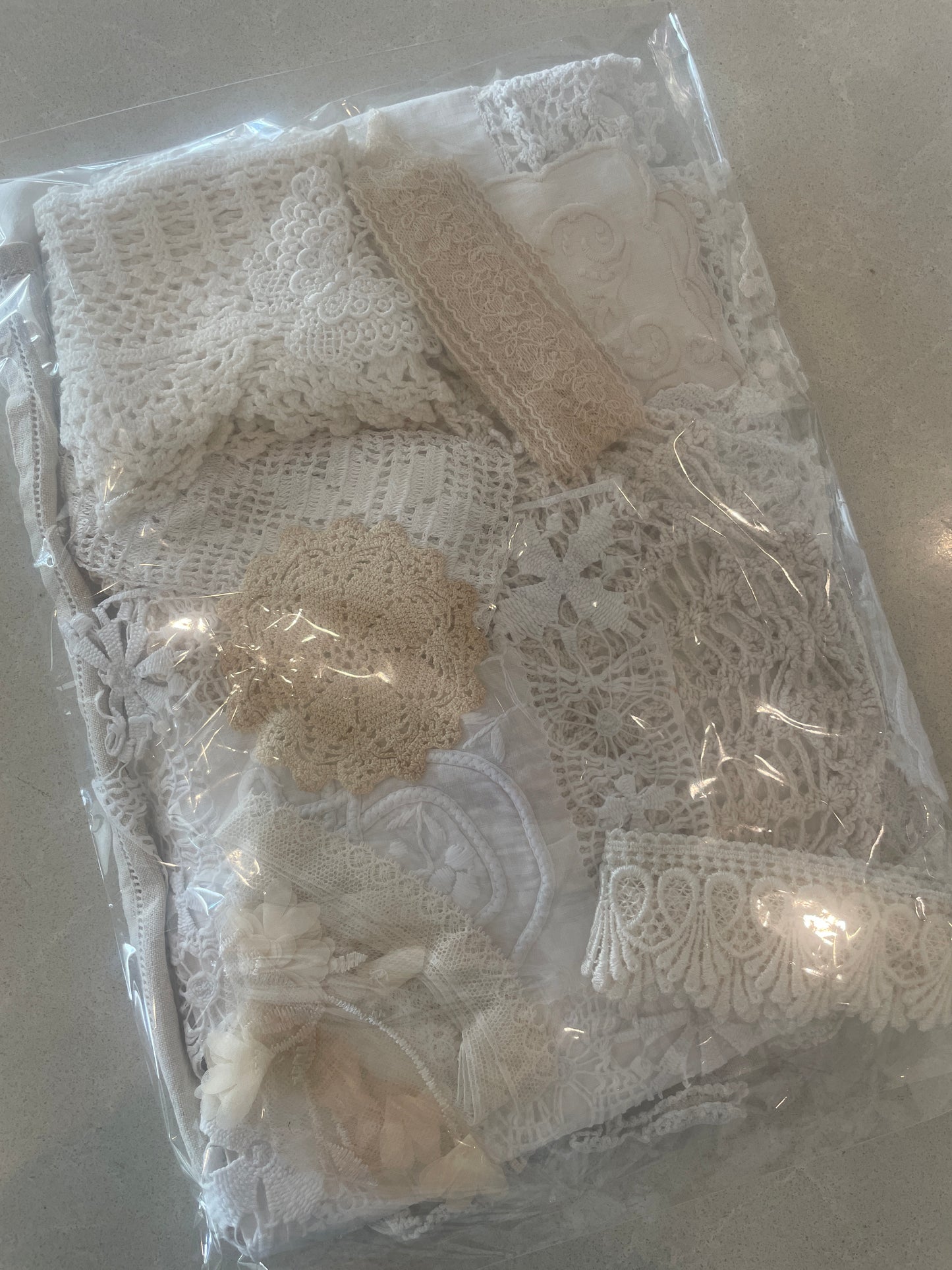 White vintage linen pack #6