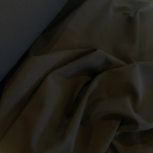 Nova black bonded crepe knit