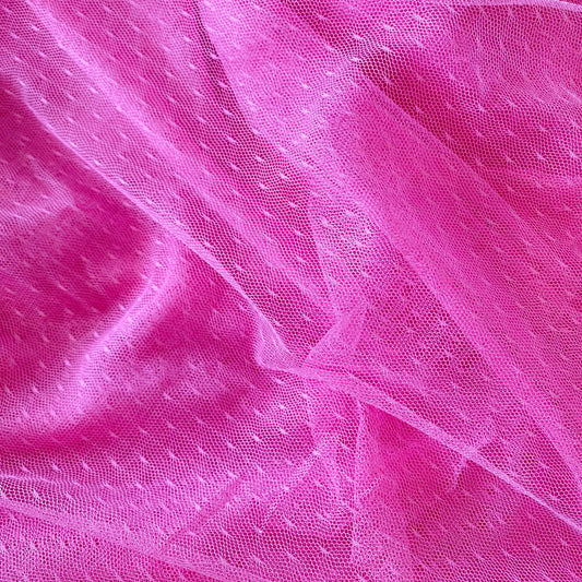4.5 m Hot Pink Hailspot Tulle