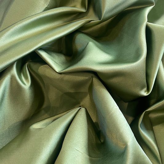 Pistachio  silk duchess satin