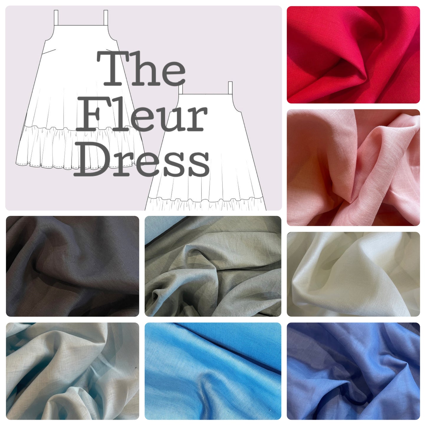 Linen Maker society Fleur dress kit