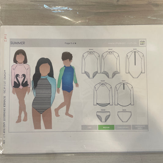 Style Arc Summer kids swim pattern size 1-7