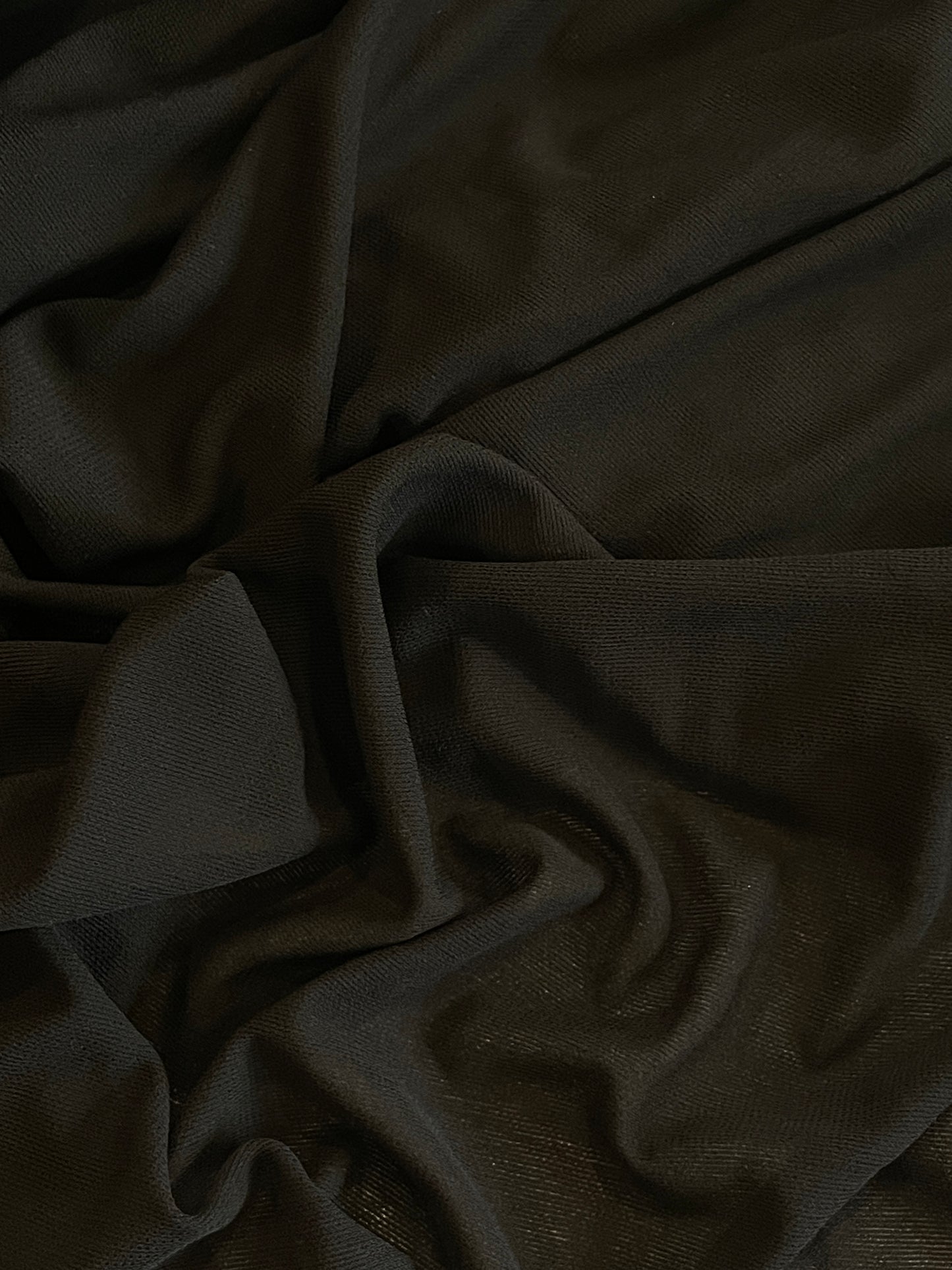 Tilly black lightweight crepe knit