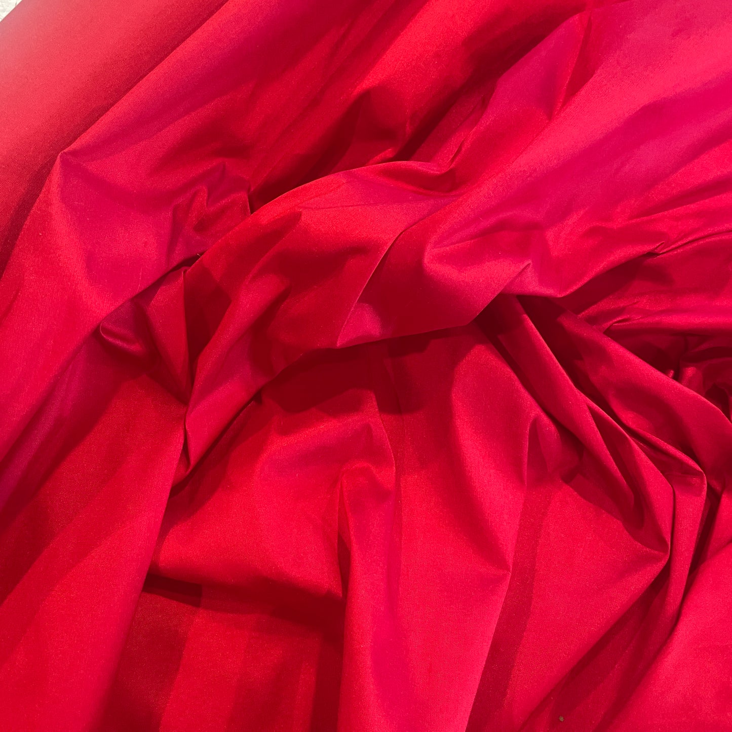 Red silk dupion