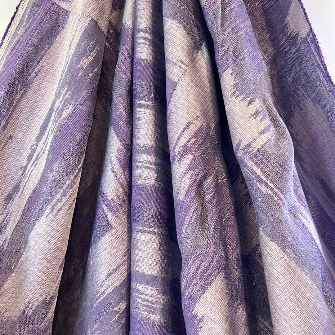 Ripples mauve metallic Brocade