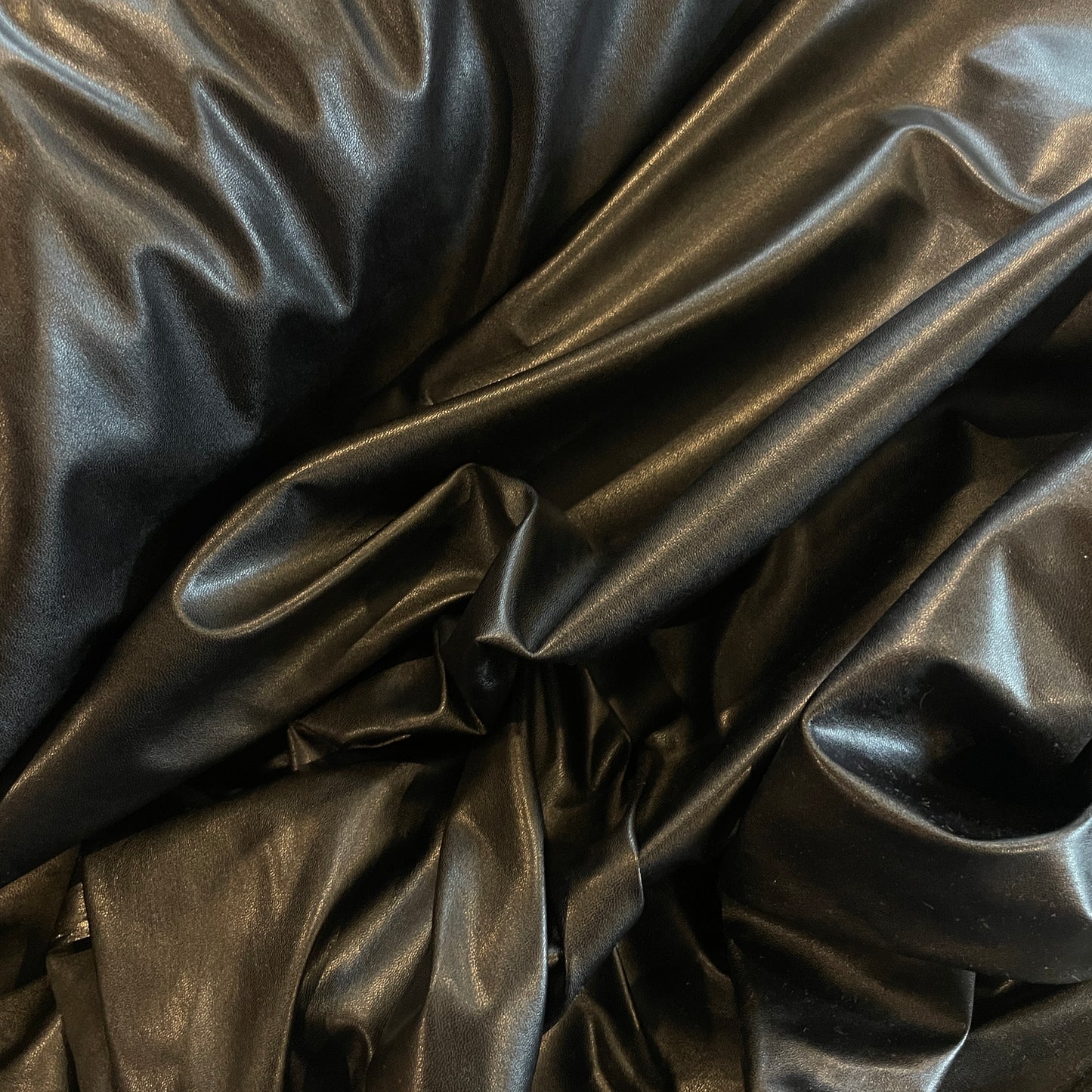 Black night vegan leather