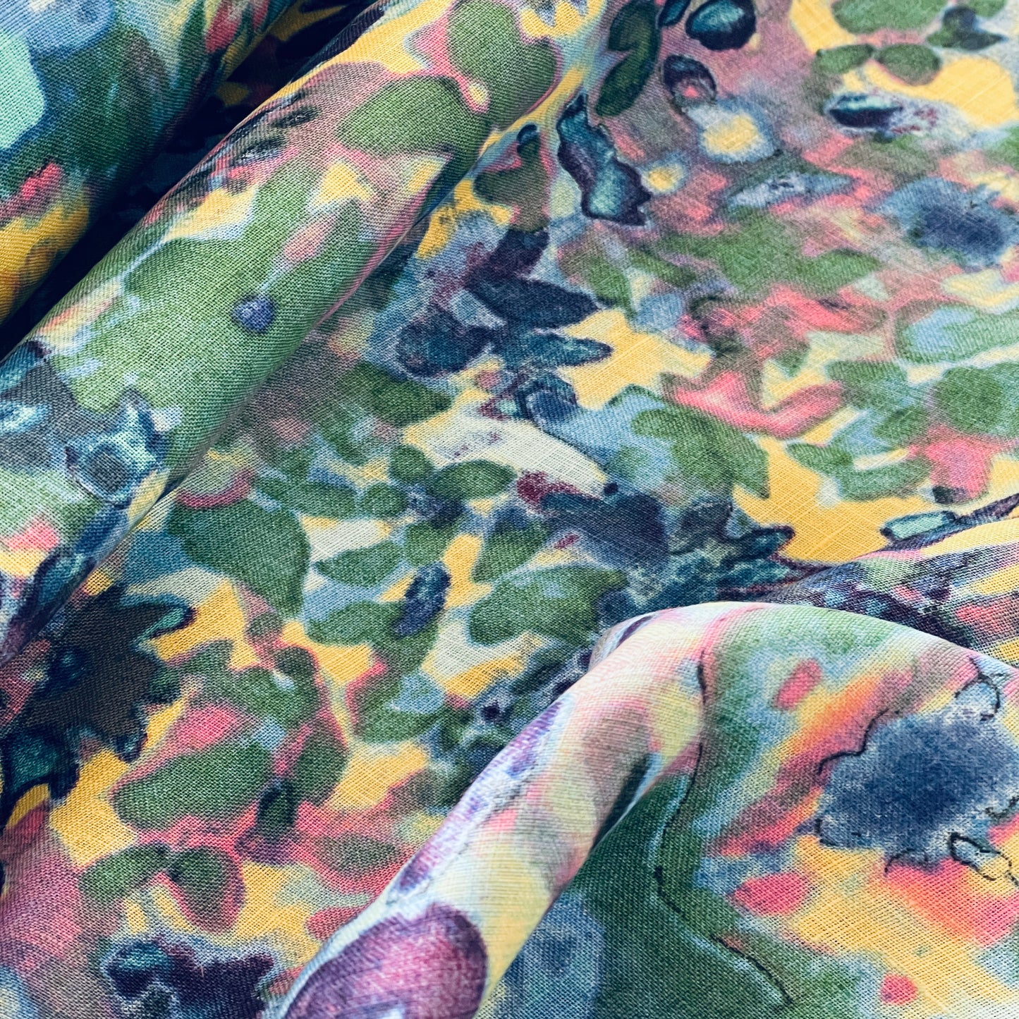 Sea scape mid weight linen
