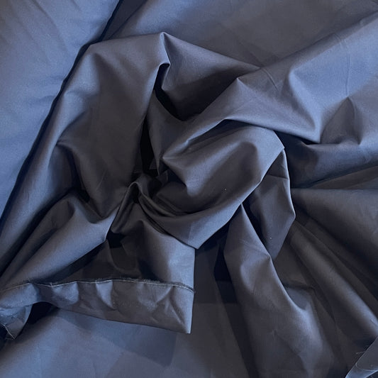 Navy blue cotton shirting