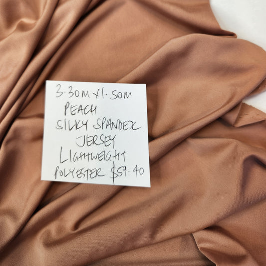 3.3m Silky peach jersey