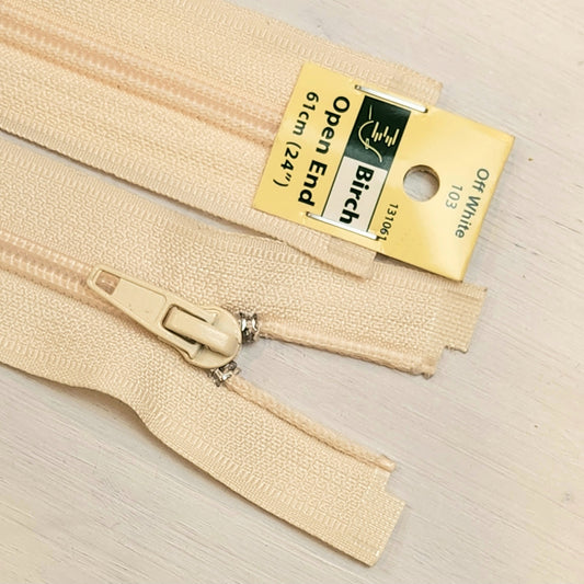 61cm Open-ended zip