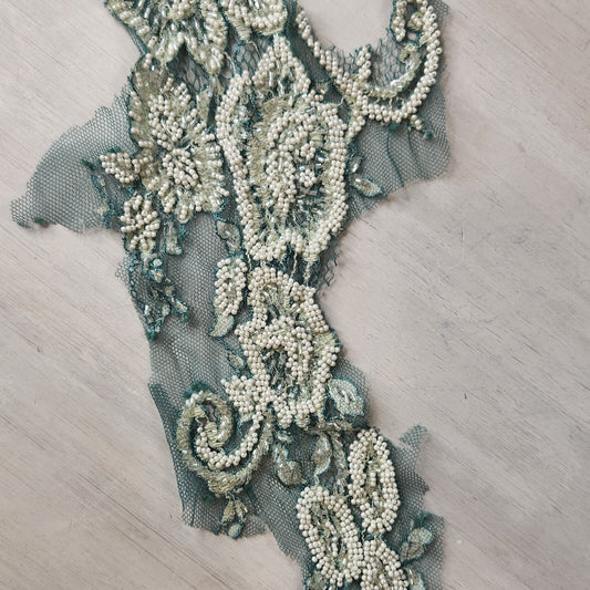 26. Hand dyed beaded flowers