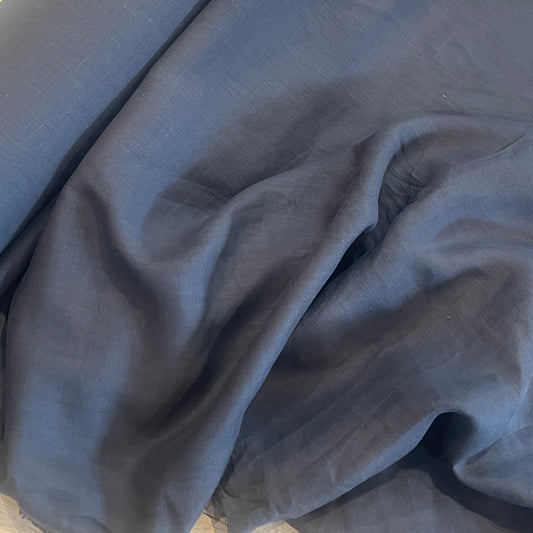 Dusty blue grey linen