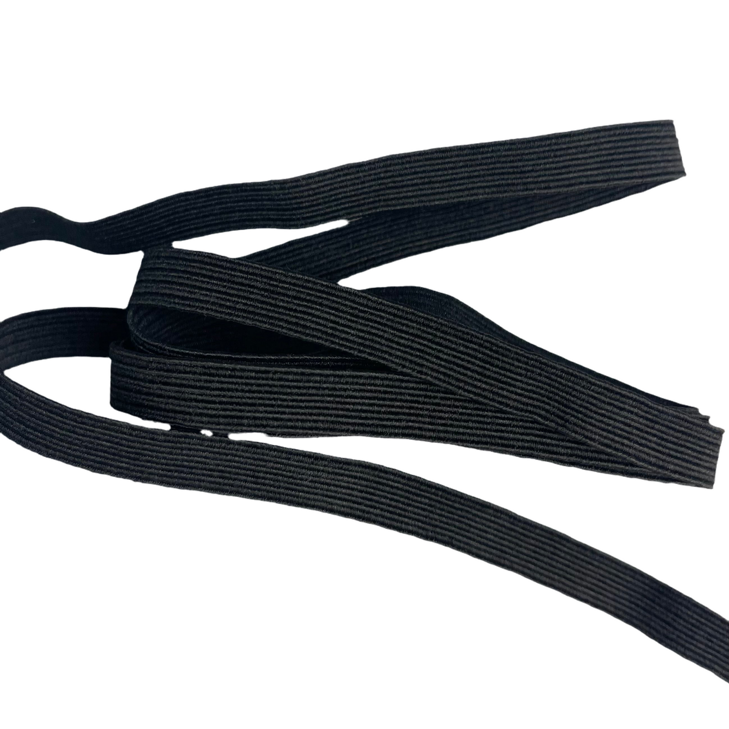 9mm Black Braided Elastic