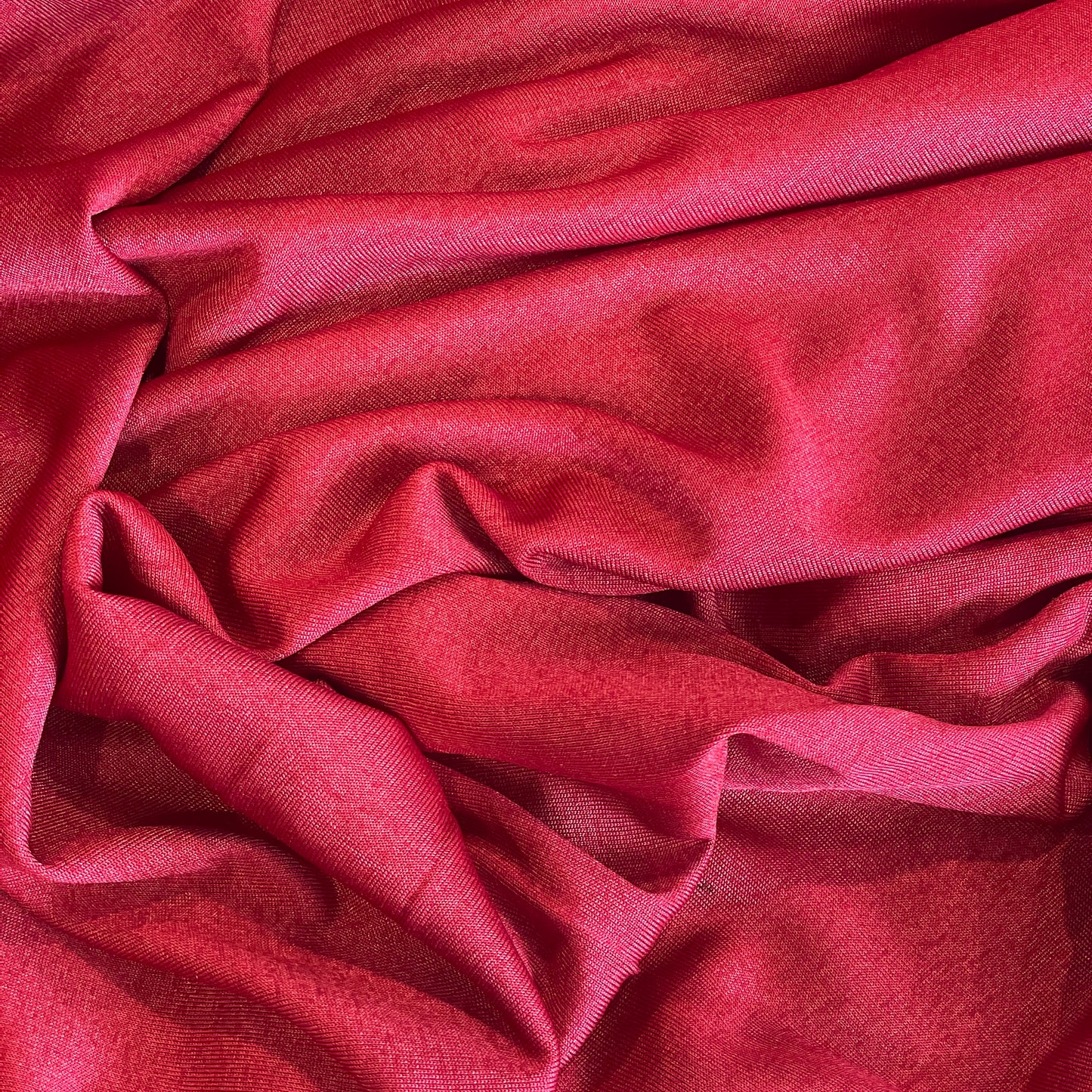 Ruby red slinky viscose jersey