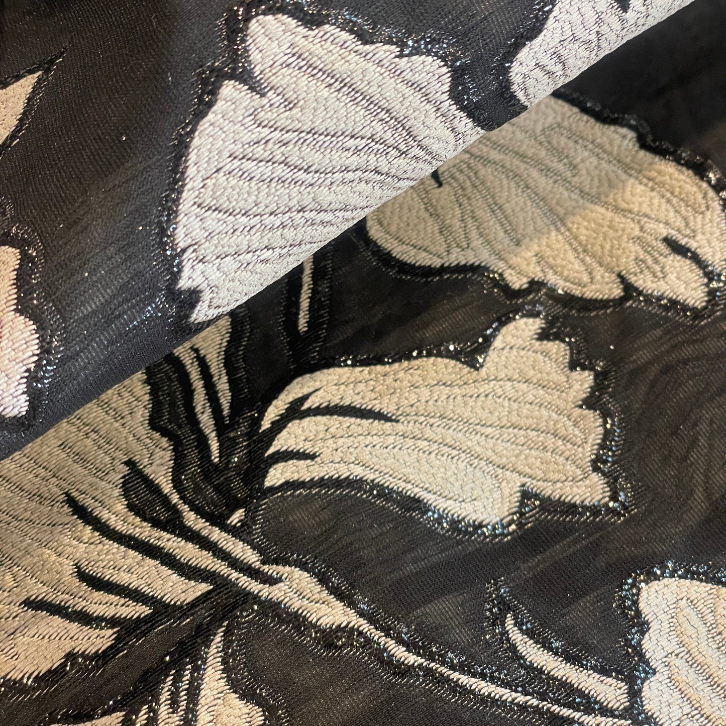 Steel magnolia cloque double organza