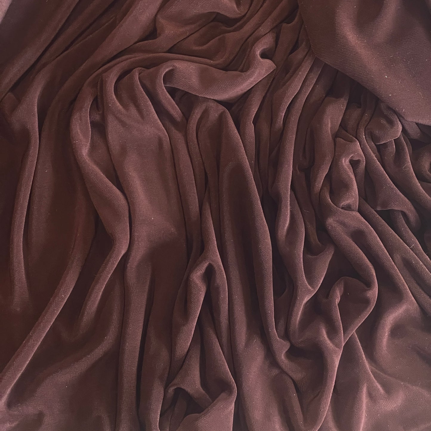 Dark chocolate slinky knit