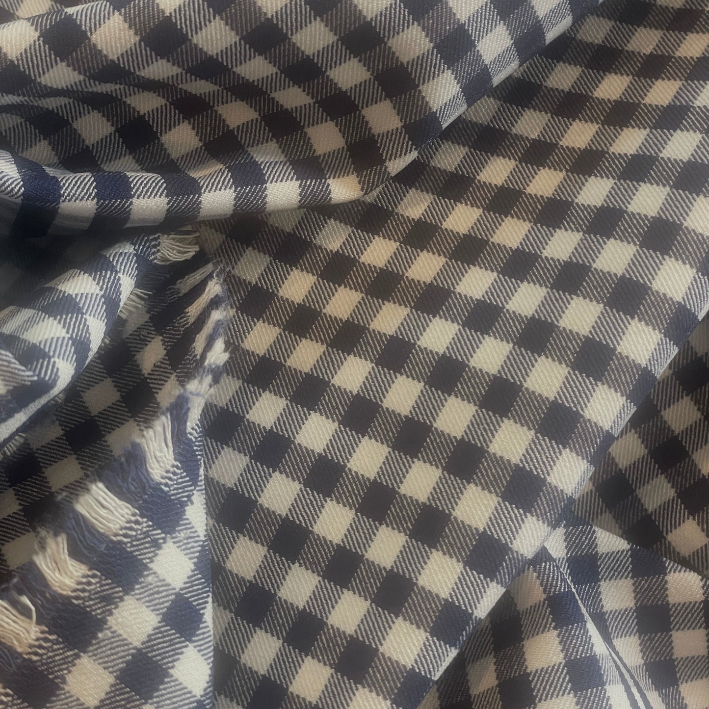 Penny navy gingham Bengaline