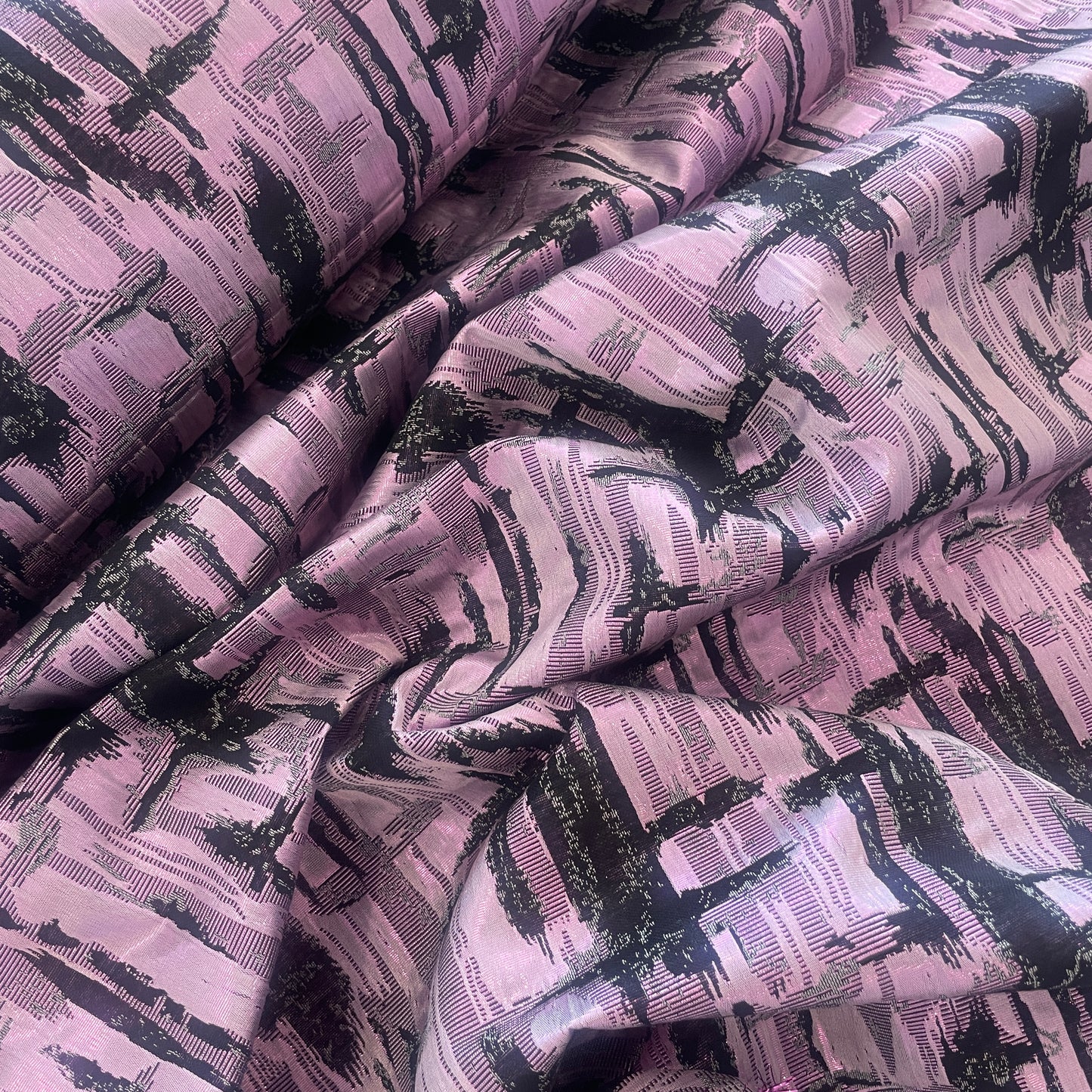 Amethyst blocks lurex brocade