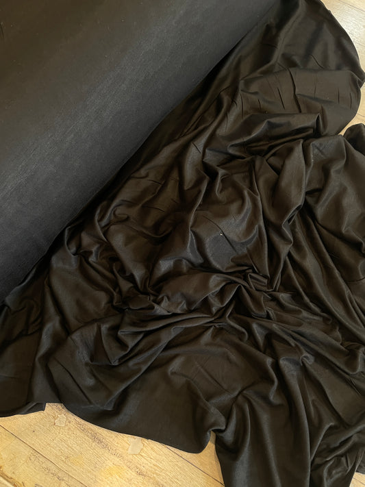 sarah black lightweight viscose knit