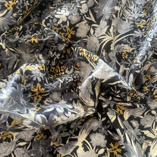 Midnight garden shadows cotton lawn