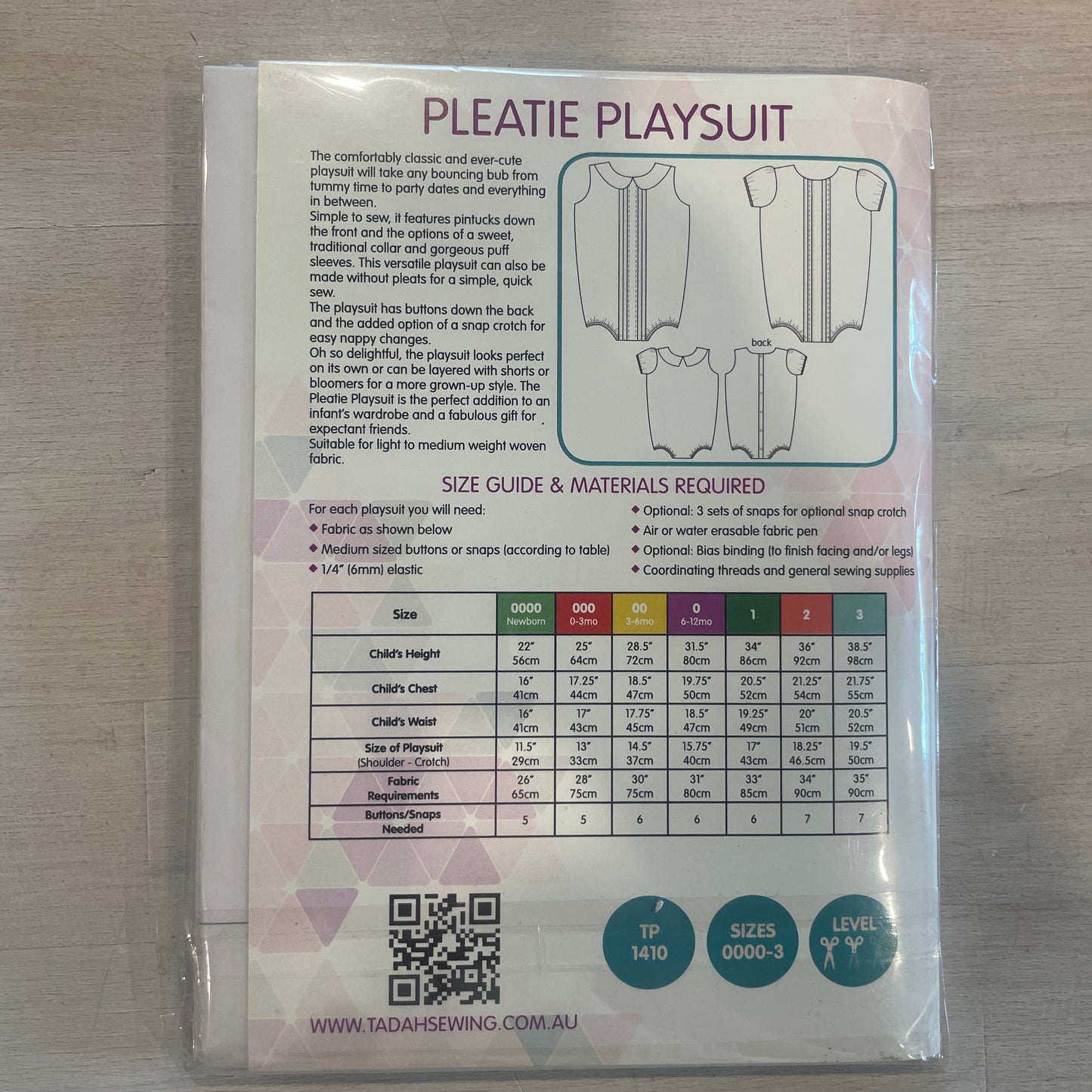 Tadah patterns Pleatie playsuit