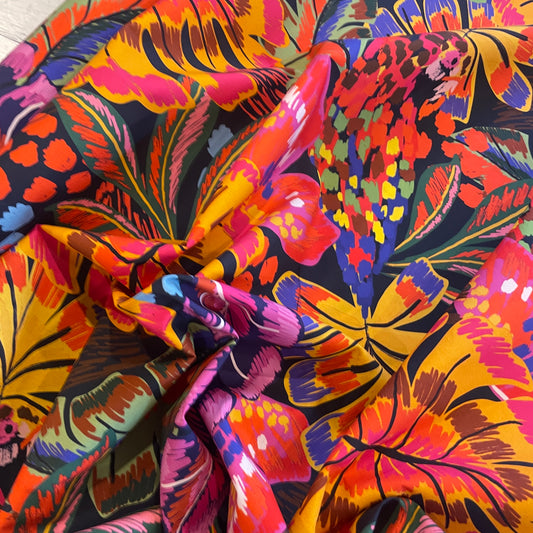 Art scape floral cotton shirting