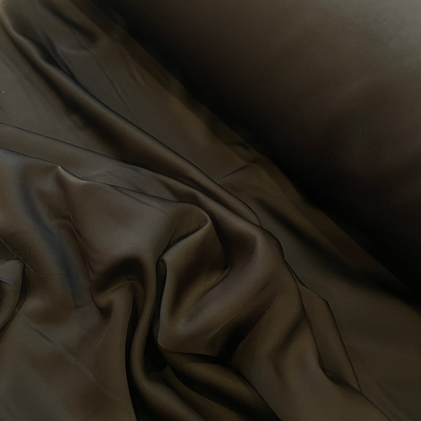 Capri black  twill viscose satin