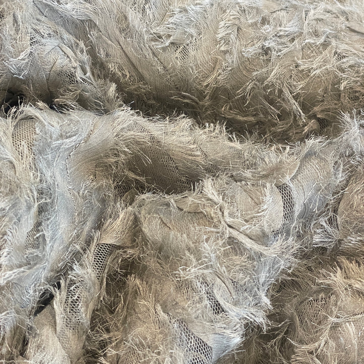 Storm clouds stitched georgette tulle