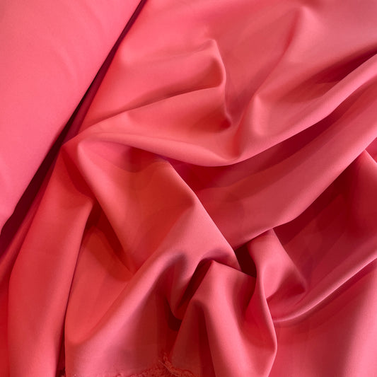 Ginny watermelon two way stretch  luxe drape stretch suiting