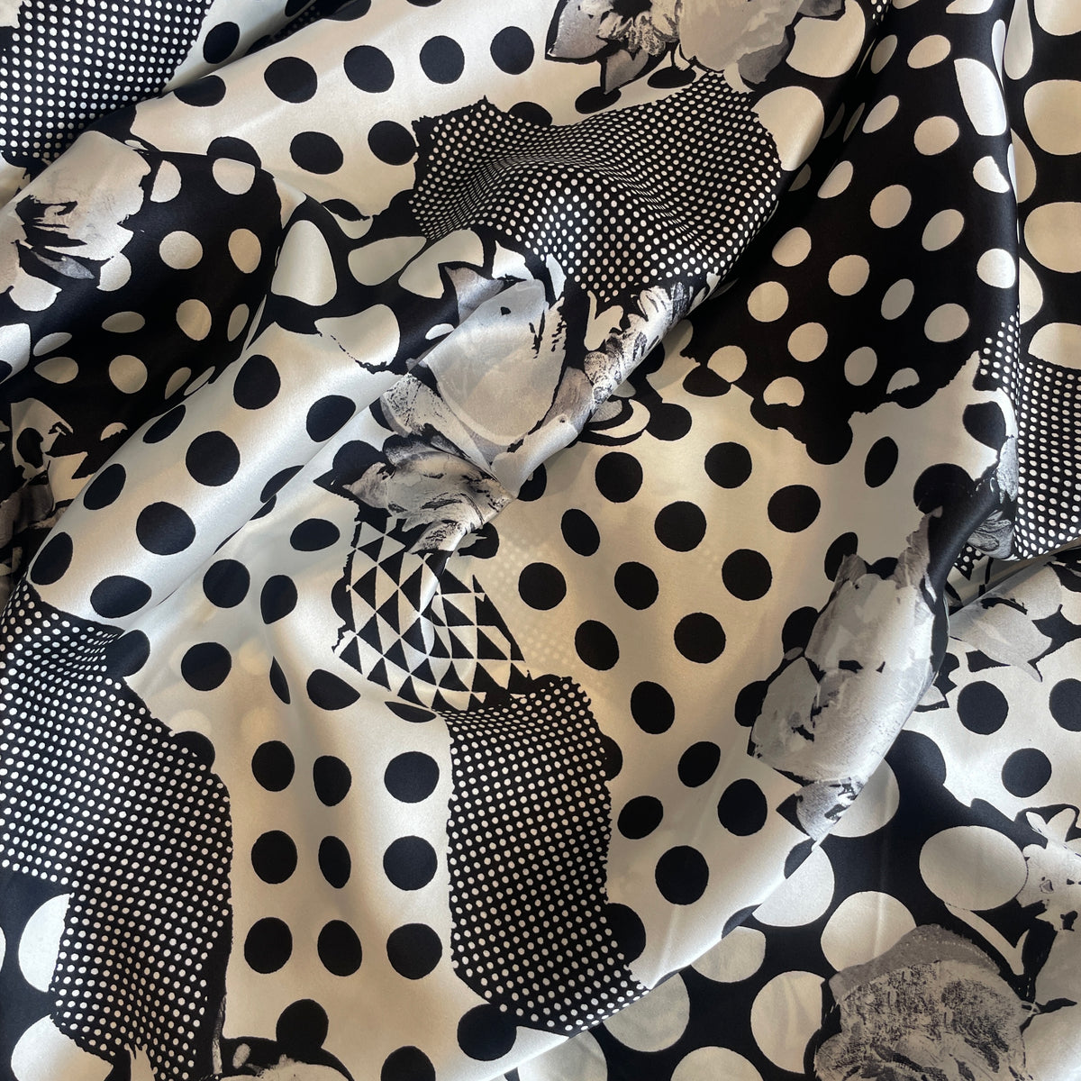Gai Mattiolo pop art silk satin