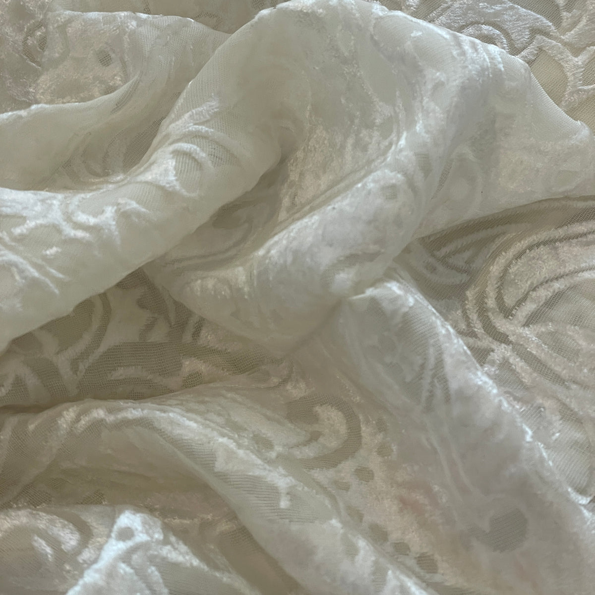 Florentine burnout silk velvet