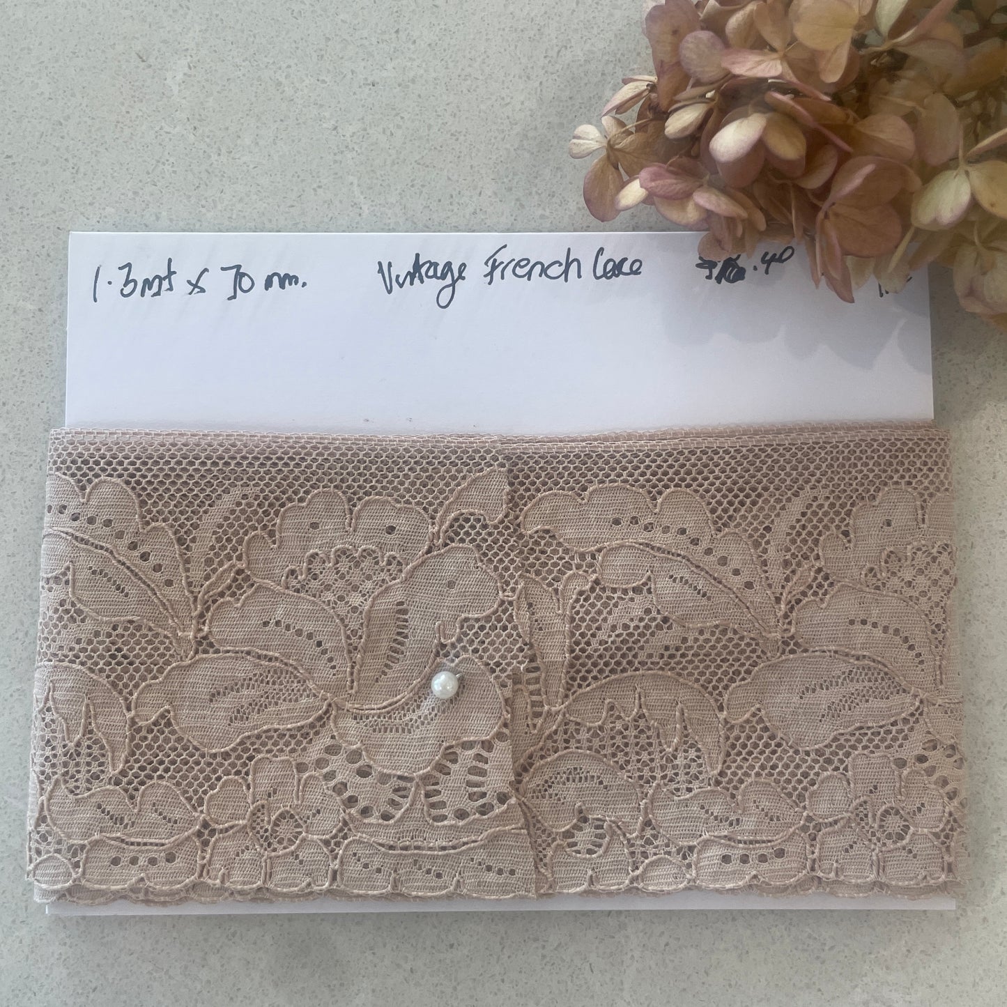 1.3m vintage French lace #112