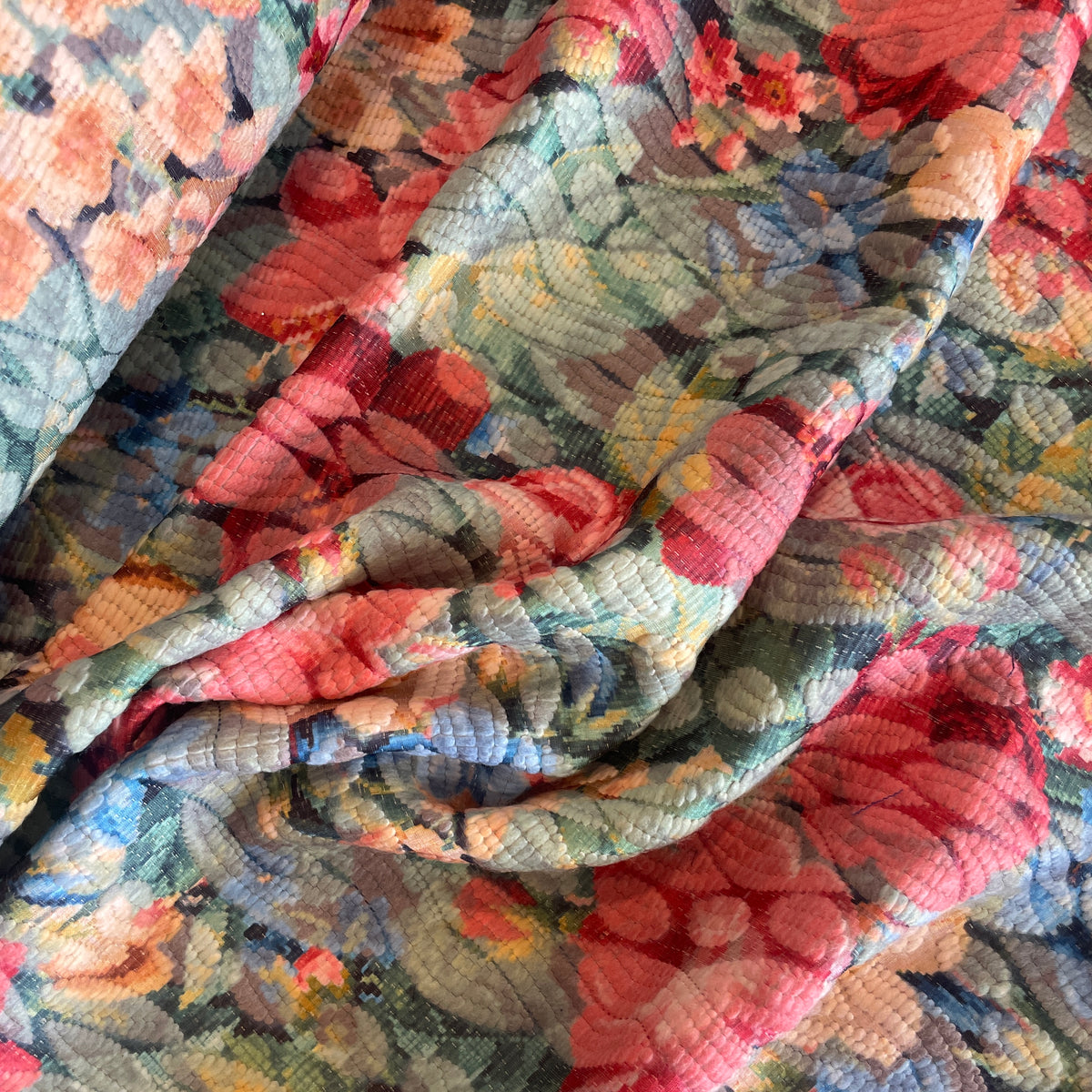 Maine holiday wool brocade
