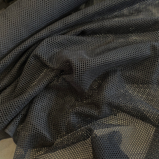 Black non stretch fish net mesh