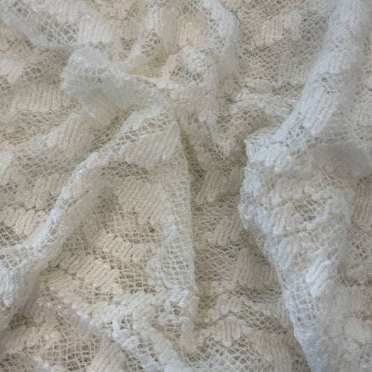 1.7m ivory chenille lace