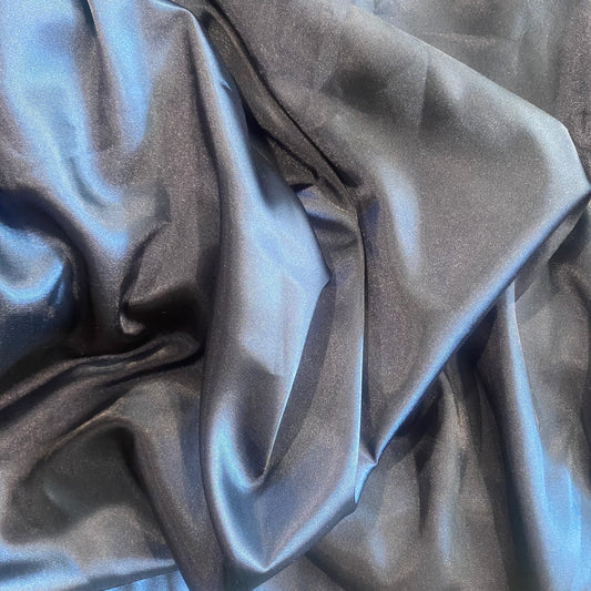 2m x 140 cm Navy Stretch Satin