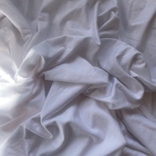 80cm white viscose knit