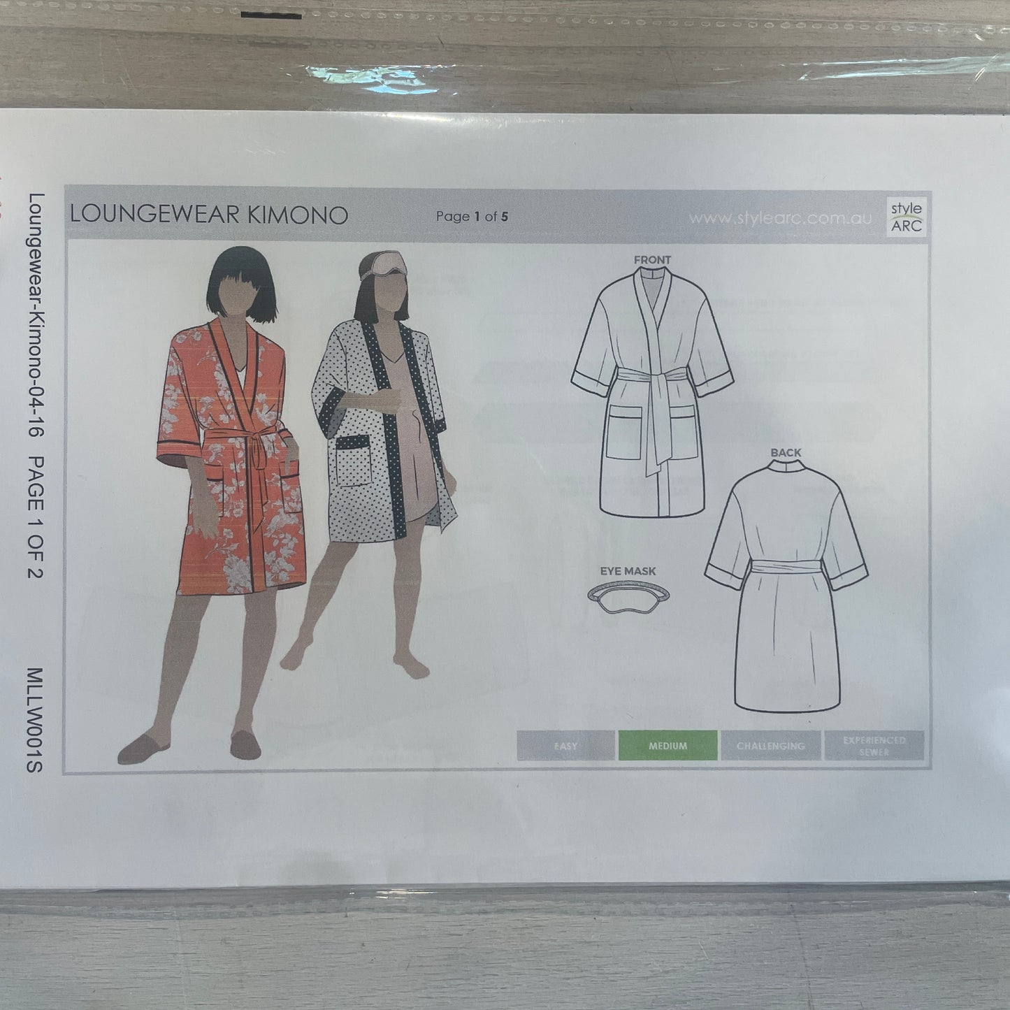 Style Arc loungewear kimono pattern size 4-16