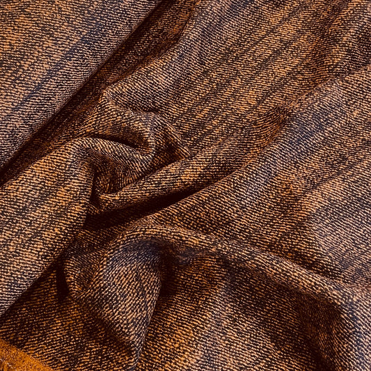 Flamed diagonal lightweight wool coating