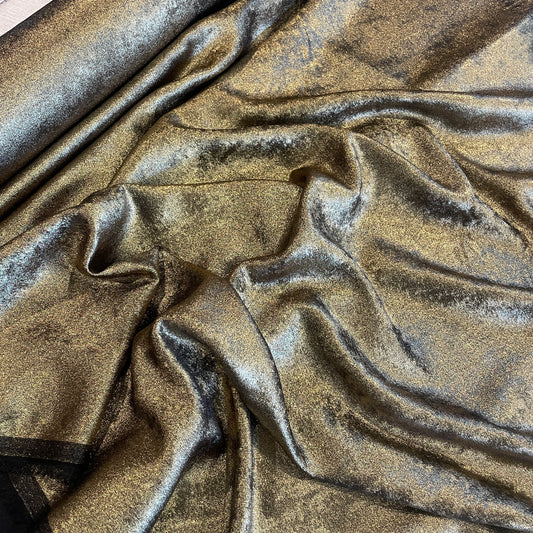 Gold dust lurex crepe de chine
