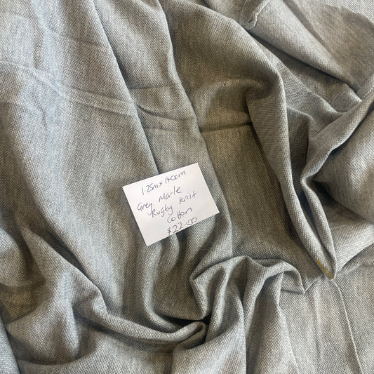 1.25m grey marle rugby knit