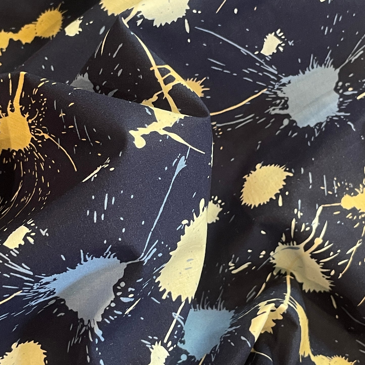 Paint splatter cotton lawn