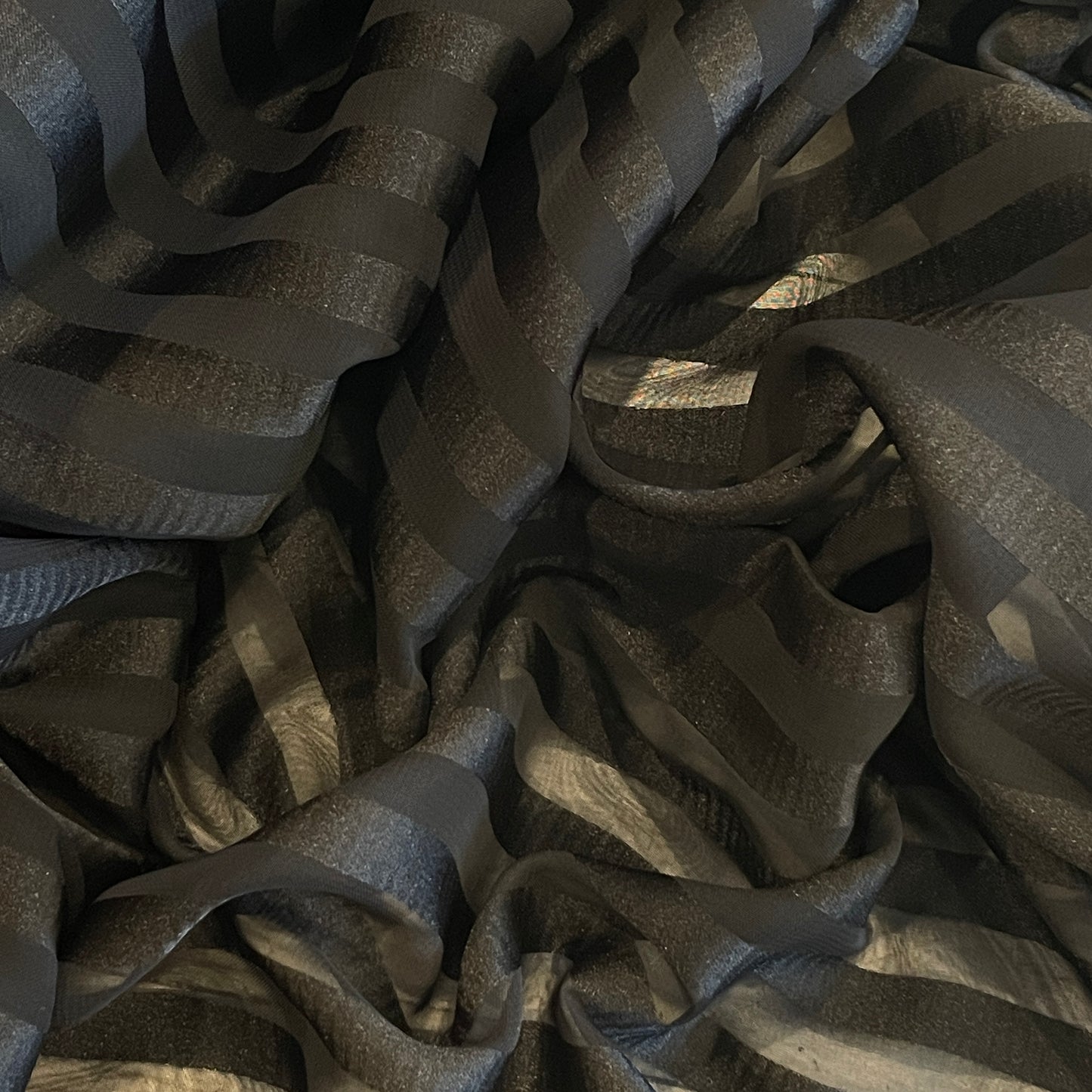 Tilly self stripe jacquard georgette