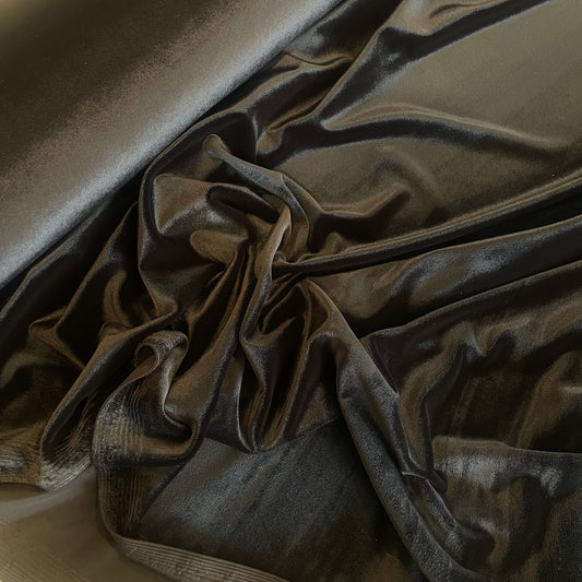 Stalia black stretch velvet