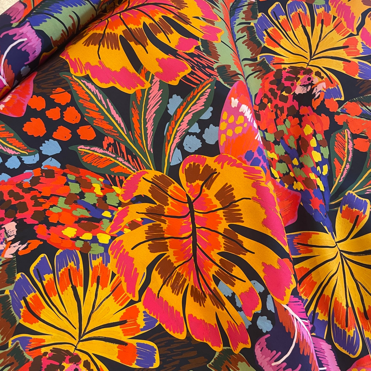 Art scape floral cotton shirting