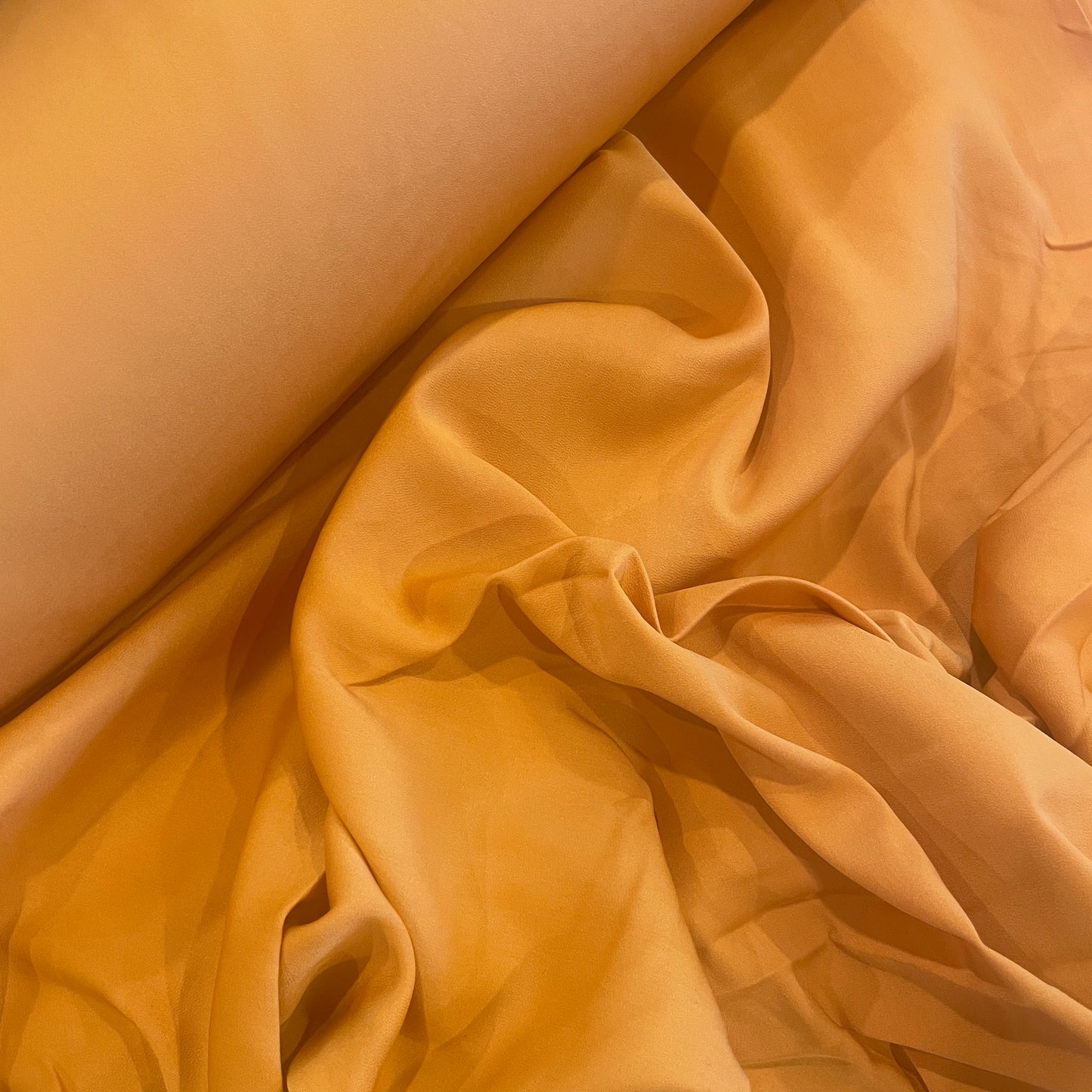 Marigold stretch crepe de chine