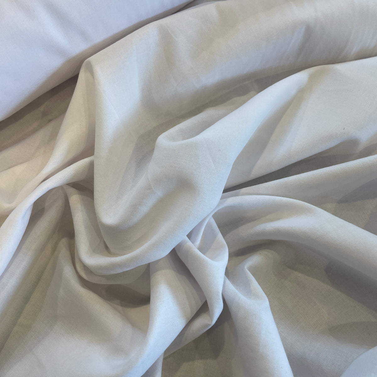 White cotton voile
