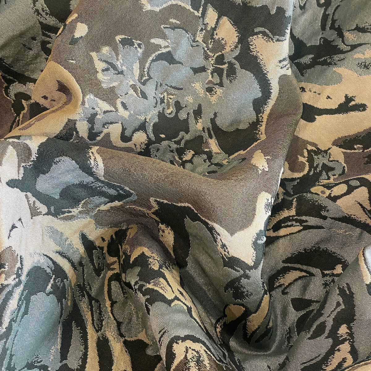 Winter rose brocade